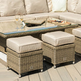 Maze Winchester Deluxe Outdoor Corner Dining Set with Rising Table & Chairs