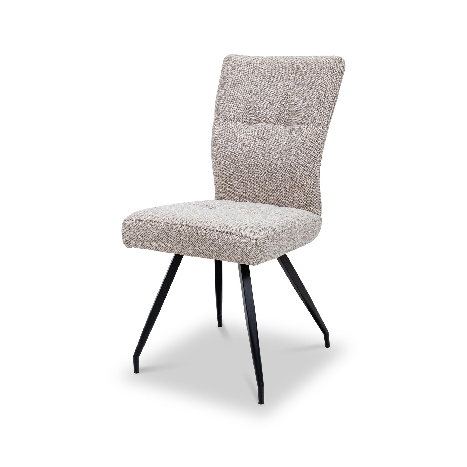 Digby Textured Fabric Dining Chair Angle2 from Roseland Furniture