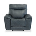 Deana Leather Vintage Blue Power Recliner Armchair by Roseland Furniture