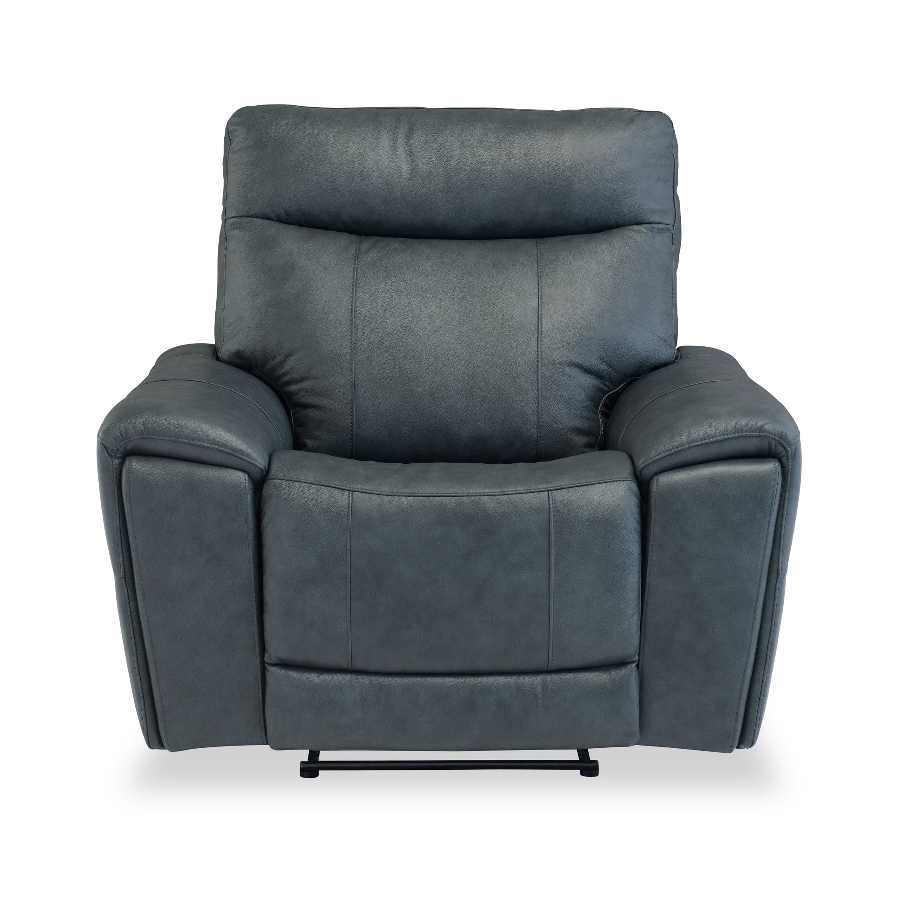 Deana Leather Vintage Blue Power Recliner Armchair by Roseland Furniture