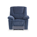 Barlow Blue Fabric Electric Reclining Armchair from Roseland Furniture