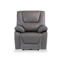 Baxter Grey Leather Electric Reclining Armchair from Roseland Furniture