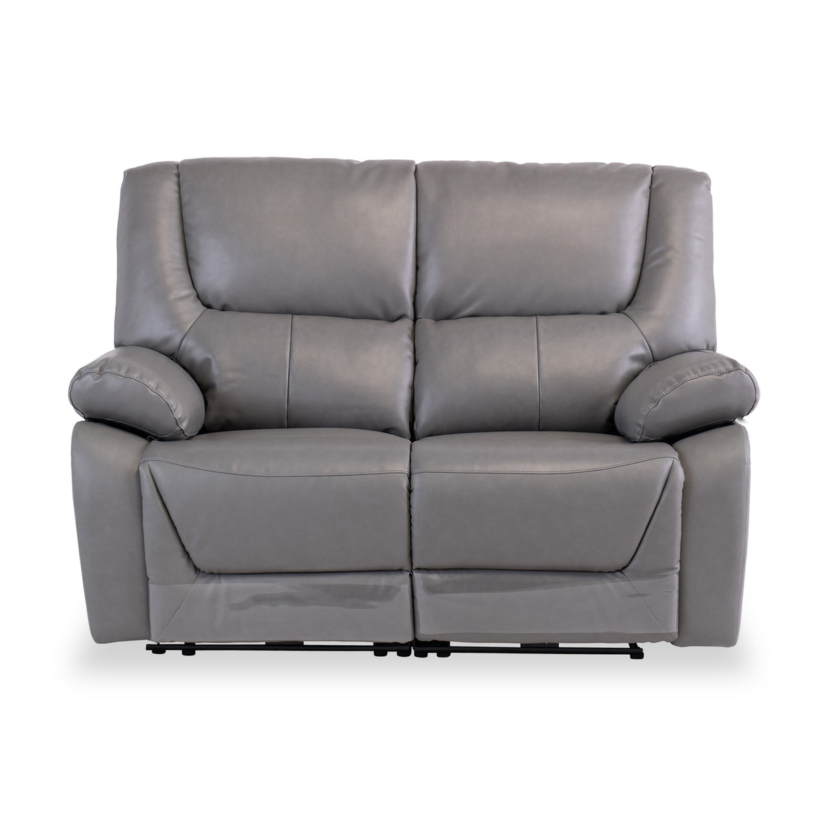 Baxter Leather Grey Electric Reclining 2 Seater Sofa from Roseland Furniture