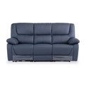 Baxter Charcoal Blue Leather Electric Reclining 3 Seater Sofa from Roseland Furniture
