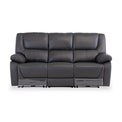 Baxter Charcoal Leather Electric Reclining 3 Seater Sofa from Roseland Furniture