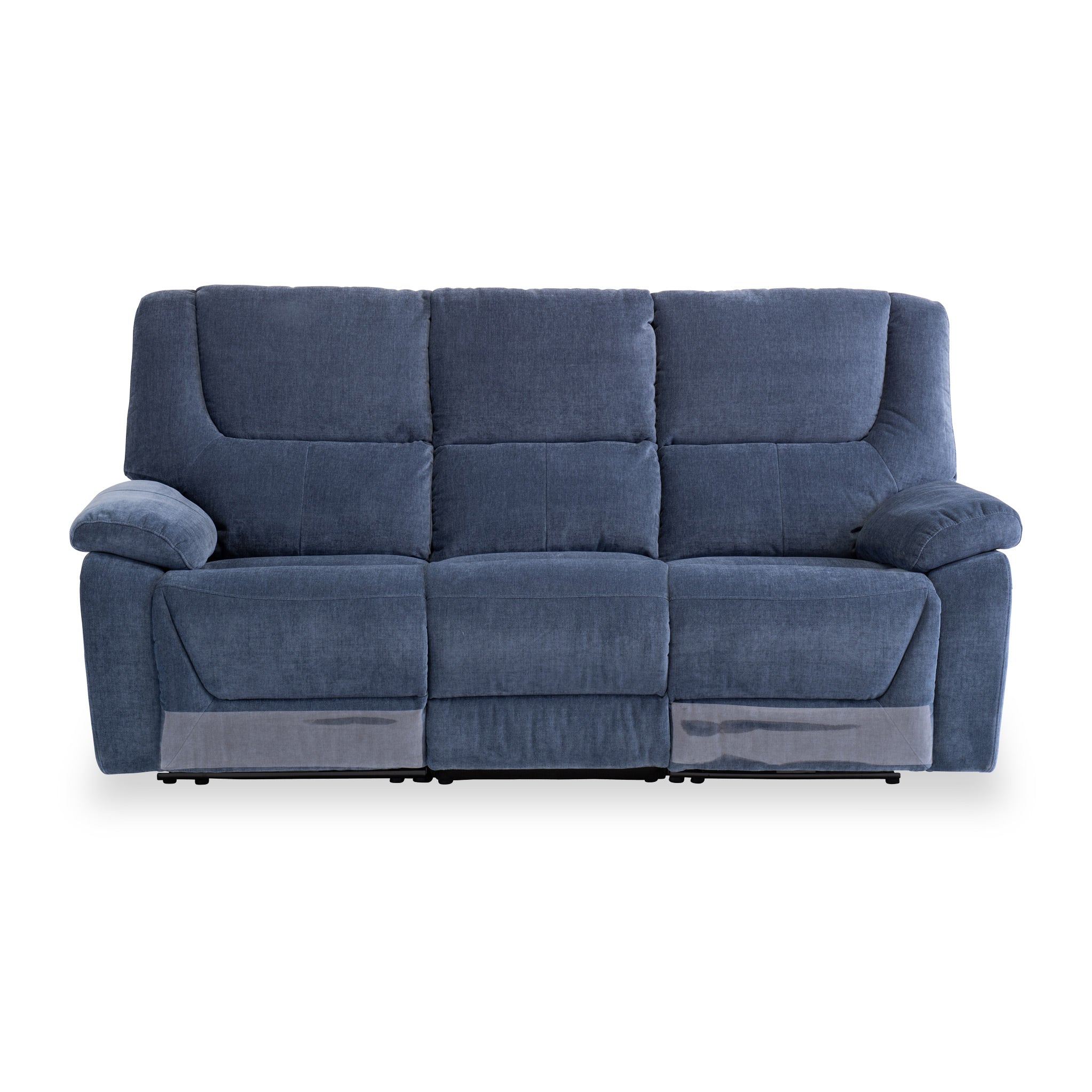 Blue shop reclining sofa