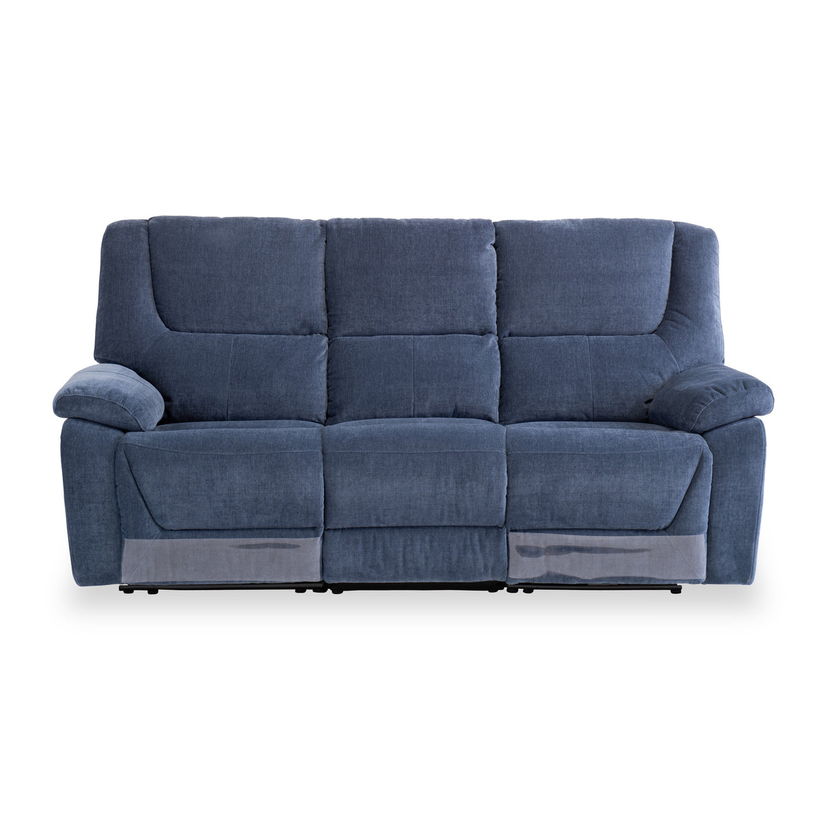 Barlow Blue Fabric Electric Reclining 3 Seater Sofa from roseland furniture