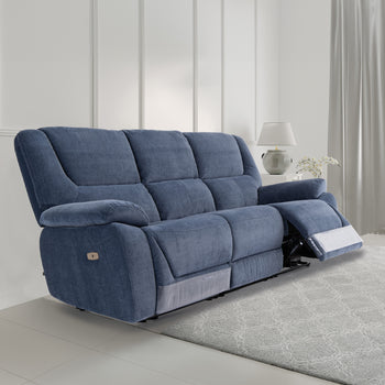 Barlow Fabric Electric Reclining 3 Seater Sofa