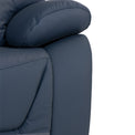 Baxter Blue Leather Electric Reclining Armchair from Roseland Furniture