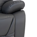 Baxter Charcoal Leather Electric Reclining Armchair from Roseland Furniture