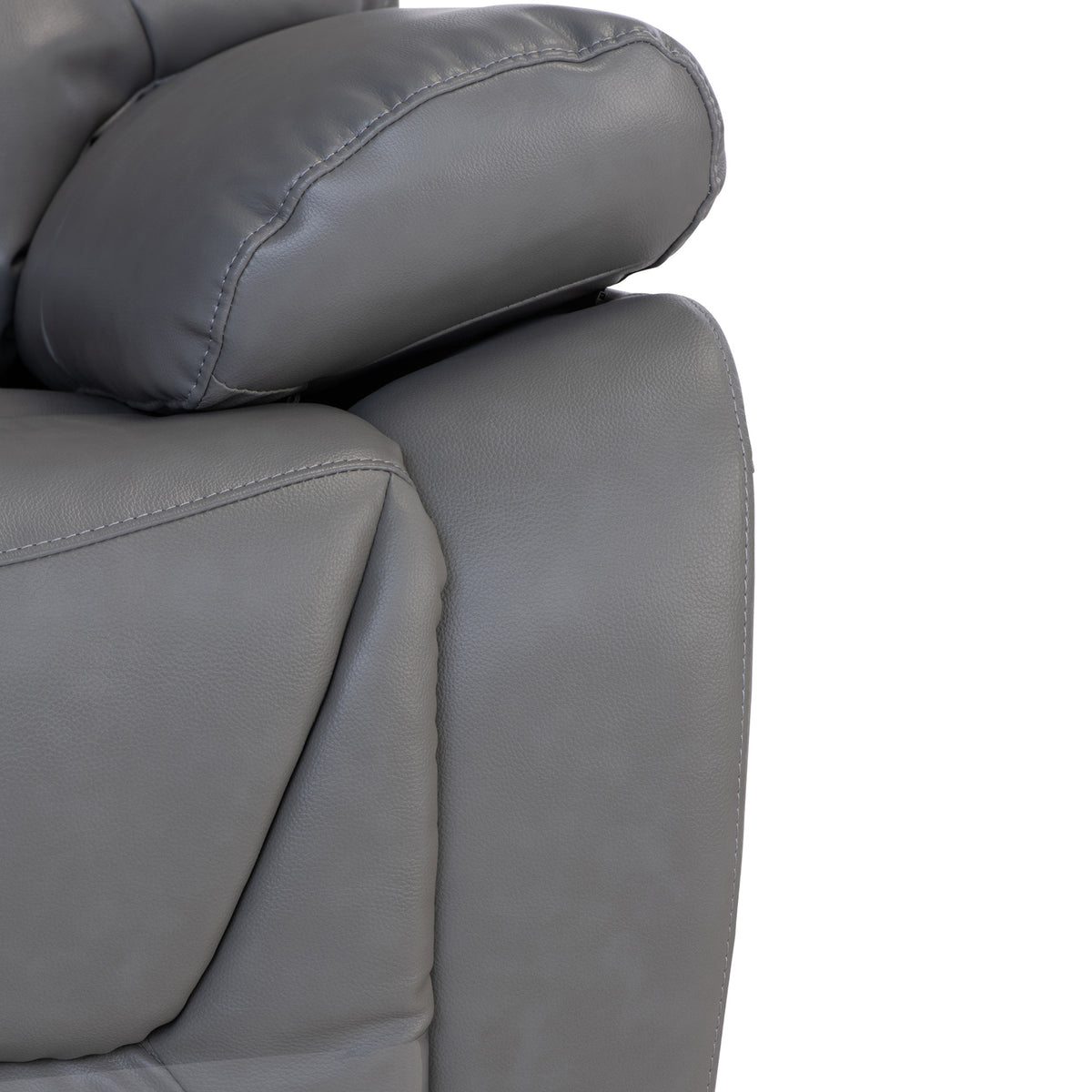 Baxter Grey Leather Electric Reclining Armchair from Roseland Furniture
