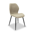 Manuelle-faux-leather-dining-chair-cream from Roseland Furniture