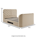Koble Chevron Smart TV Bed King from Roseland Furniture