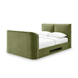 Koble Cordy Smart TV Bed Double Turtle Green from Roseland Furniture