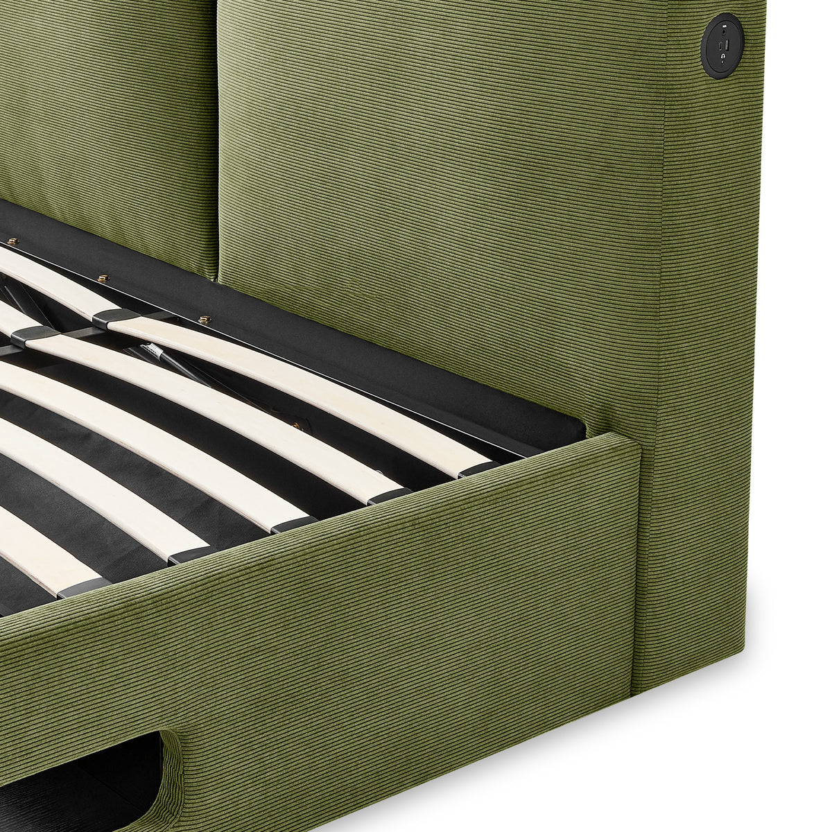Koble Cordy Smart TV Bed Double Turtle Green from Roseland Furniture