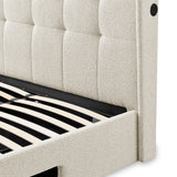 Koble Wafer Upholstered TV Bed Double from Roseland Furniture