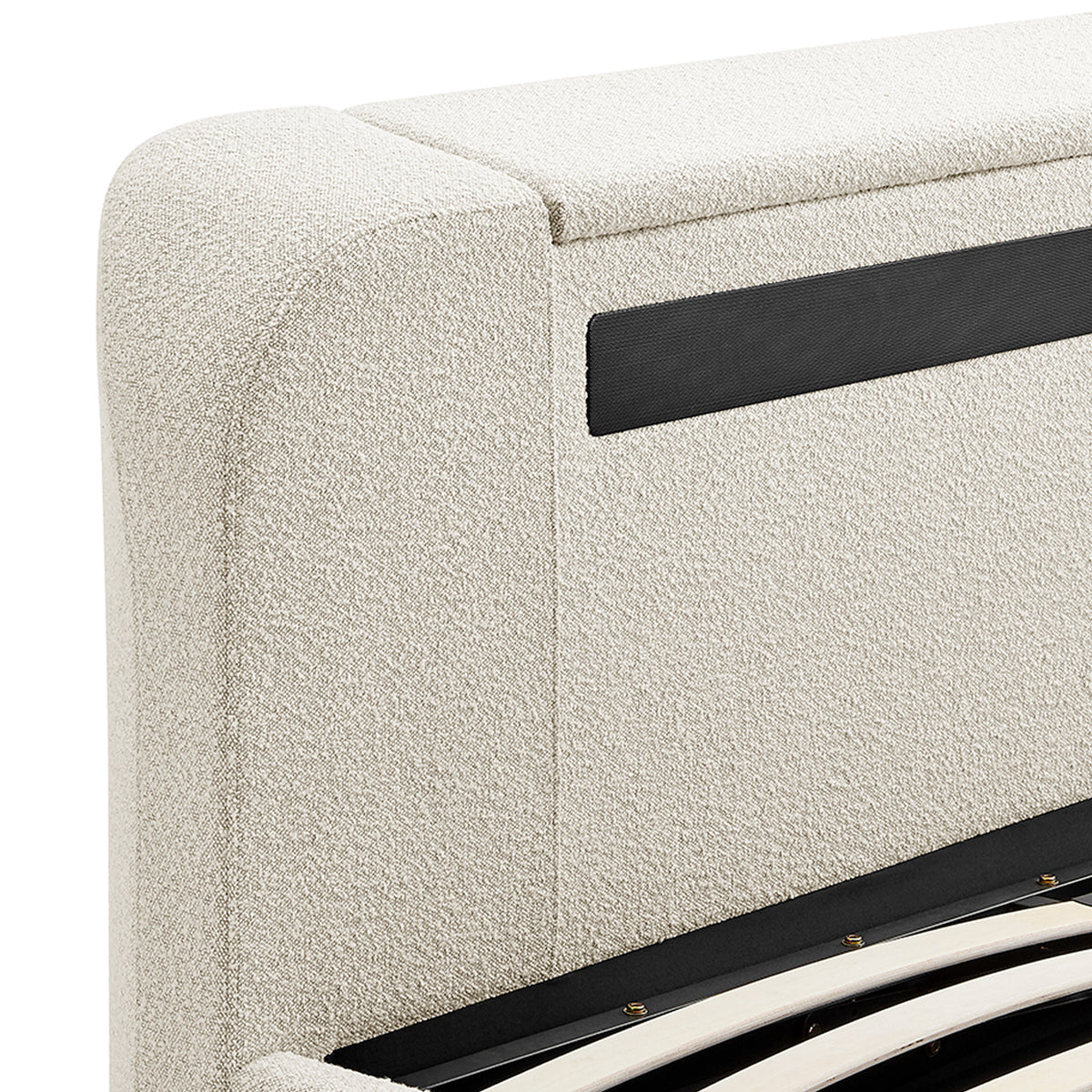 Koble Wafer Upholstered TV Bed Double from Roseland Furniture