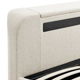 Koble Wafer Upholstered TV Bed Double from Roseland Furniture