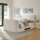 Koble Wafer Upholstered TV Bed Double from Roseland Furniture