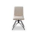 Calmore Taupe Faux Suede Dining Chair