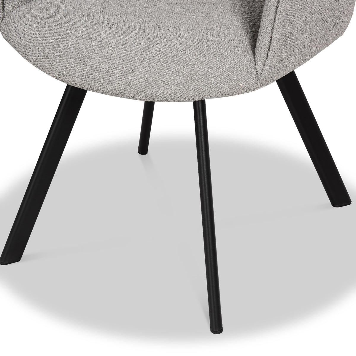 Harley Light Grey Boucle Dining Chair