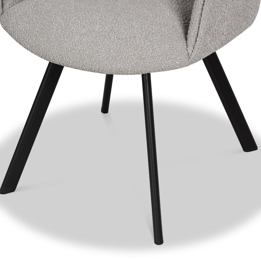 Harley Light Grey Teddy Boucle Dining Chair for Dining Room Roseland Roseland Furniture