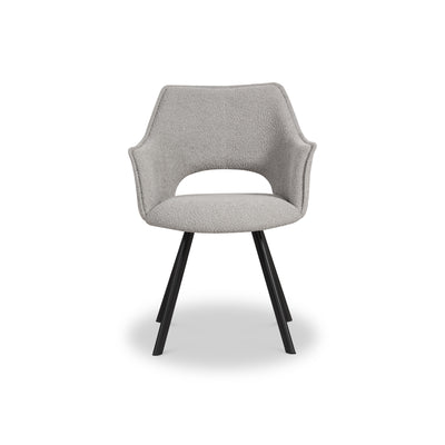 Harley Light Grey Boucle Dining Chair