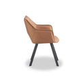 Harley Tan Faux Suede Dining Chair from Roseland Furniture