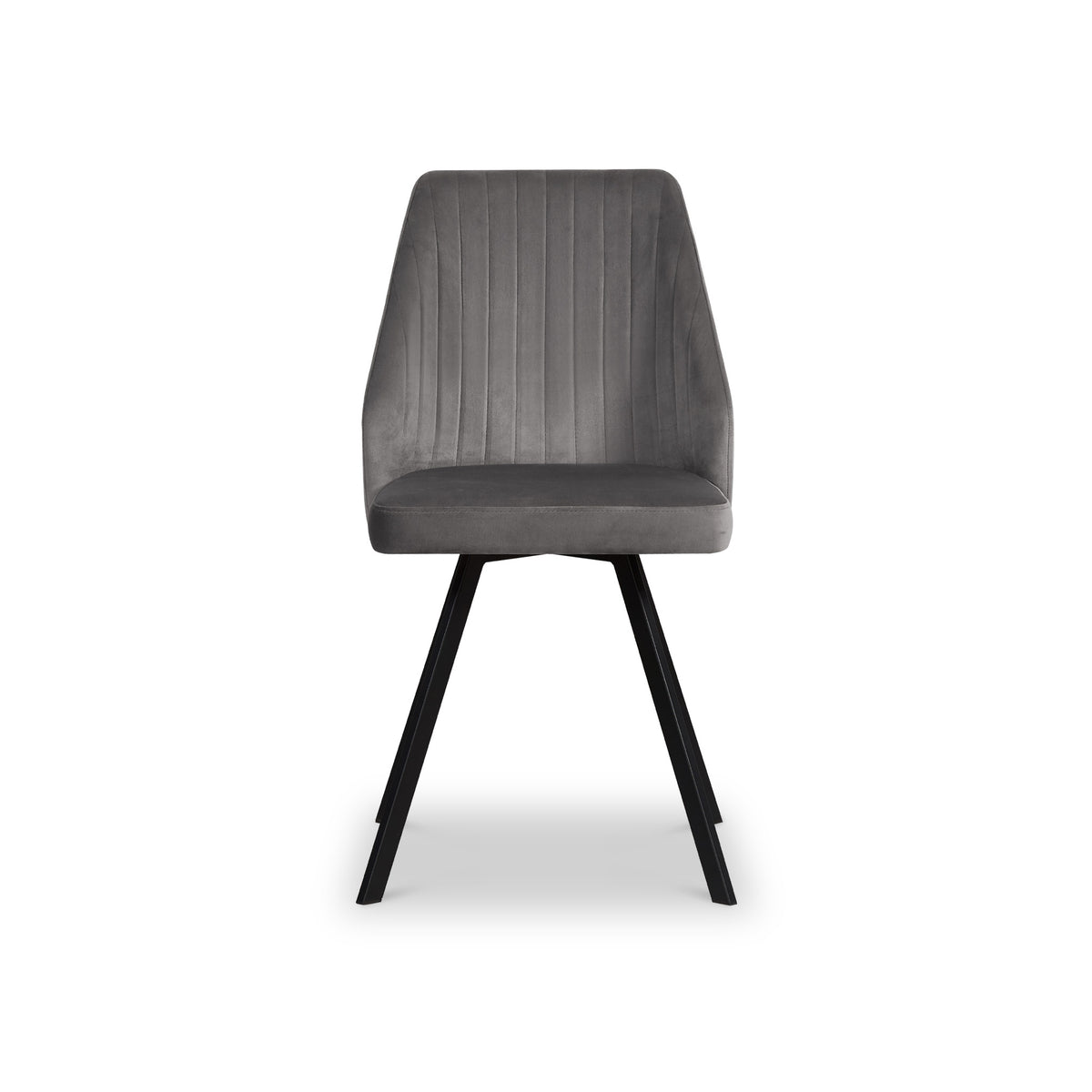 Callington Grey Velvet Dining Chair from Roseland Furniture