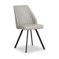 Callington Light Grey Faux Leather Dining Chair from Roseland Furniture