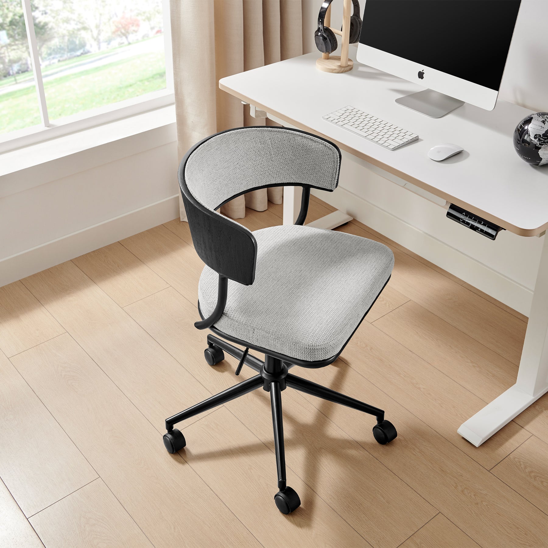 Koble Frida Curve Swivel Office Chair from Roseland Furniture