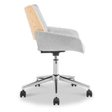 Koble Tove Upholstered Swivel Office Chair from Roseland Furniture