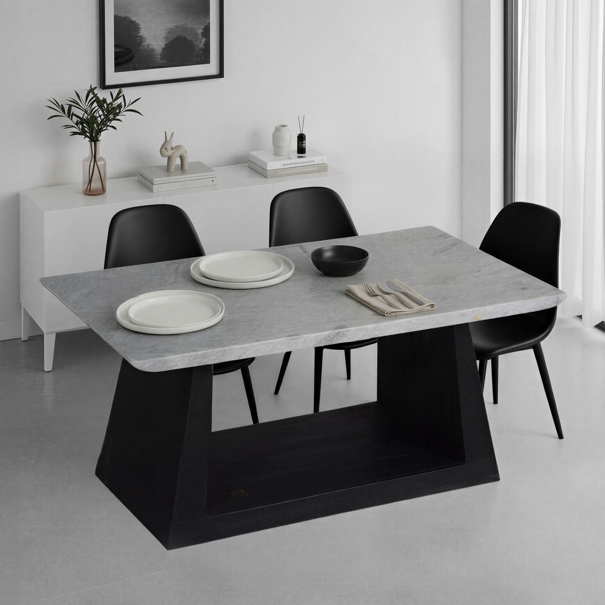 Coleville Marble Dining Table from Roseland Furniture