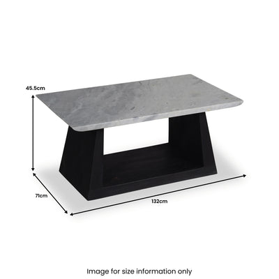 Coleville Marble Coffee Table