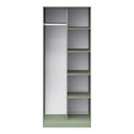 Hudson Tall Open Shelf Unit in Olive by Roseland Furniture