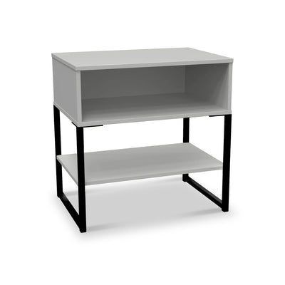 Hudson Open Drawer Bedside Table with Lower Shelf