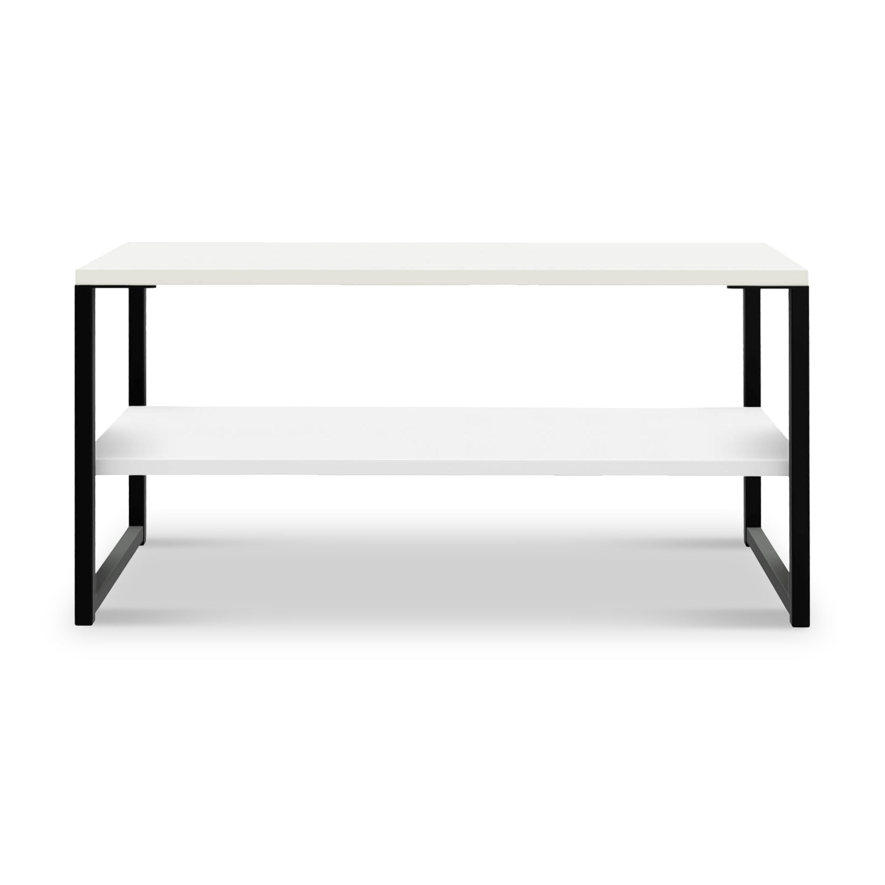 Hudson White and Black Coffee Table from Roseland Furniture