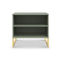 Hudson 2 Open Shelf Bedside in Olive from Roseland Furniture
