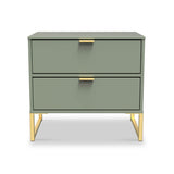 Hudson 2 Drawer Bedside Table from Roseland Furniture