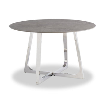 Attwood Grey 135cm Sintered Stone Round Dining Table