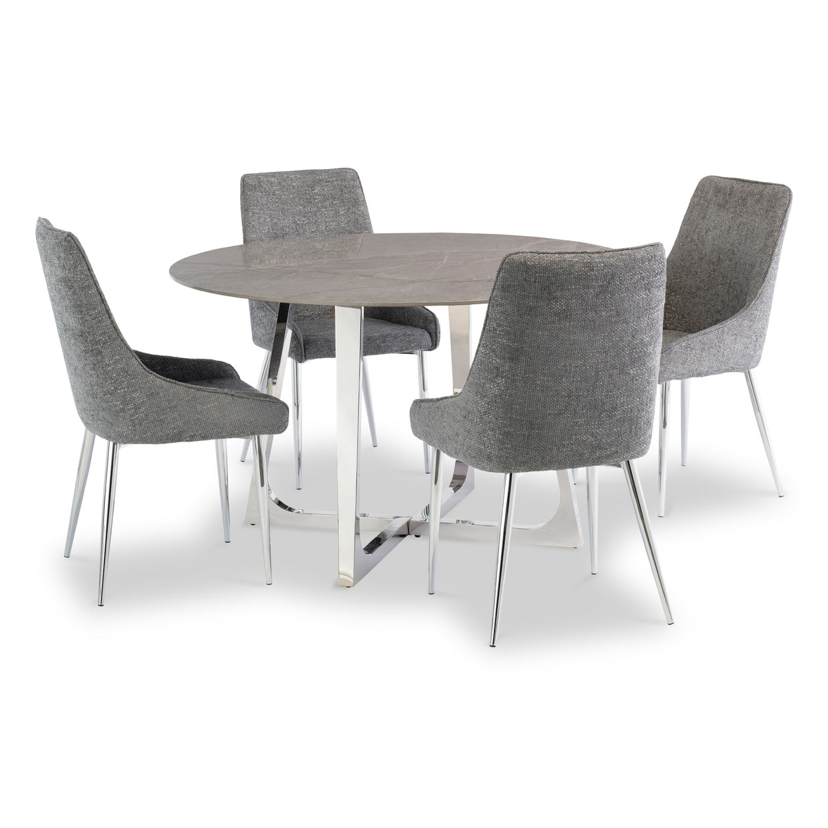 Attwood Grey 1.35m Round Dining Table from Roseland