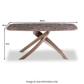 Clayton Brown Marble Effect Rectangular Dining Table