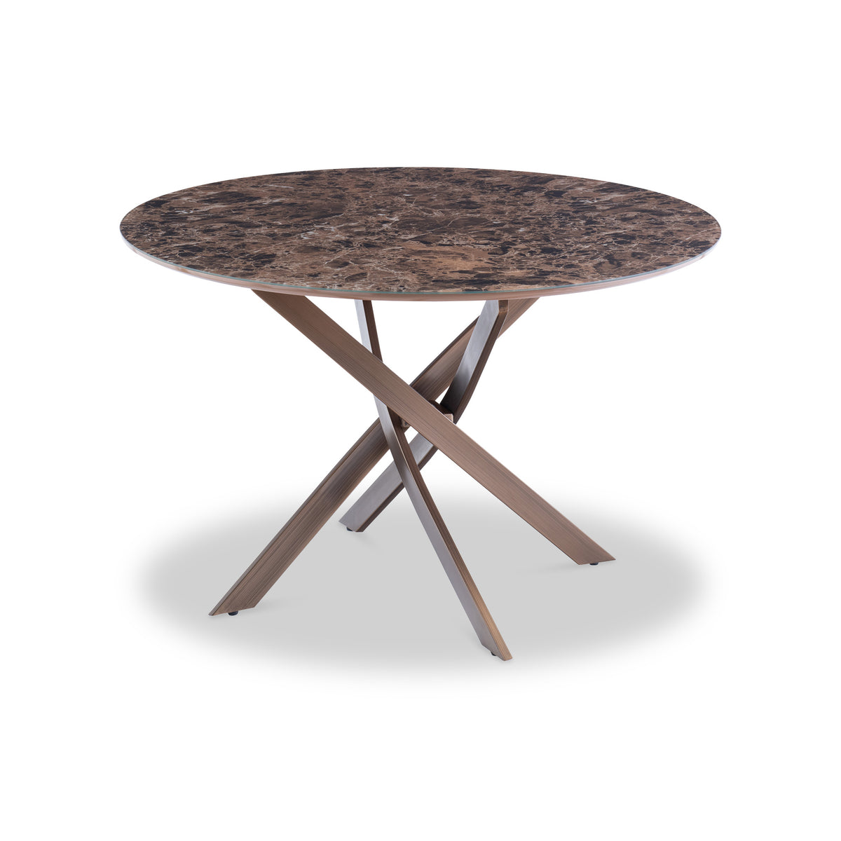 Clayton Brown 120cm Round Dining Table from Roseland