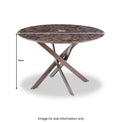 Clayton Brown 120cm Round Dining Table