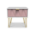 Geo 1 Drawer Bedside Table by Roseland Furniture