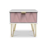 Geo 1 Drawer Bedside Table by Roseland Furniture