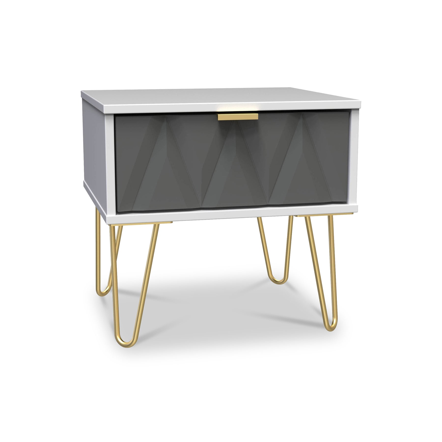 Geo 1 Drawer Bedside Table by Roseland Furniture