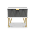 Geo 1 Drawer Bedside Table by Roseland Furniture