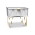 Geo 1 Drawer Bedside Table by Roseland Furniture