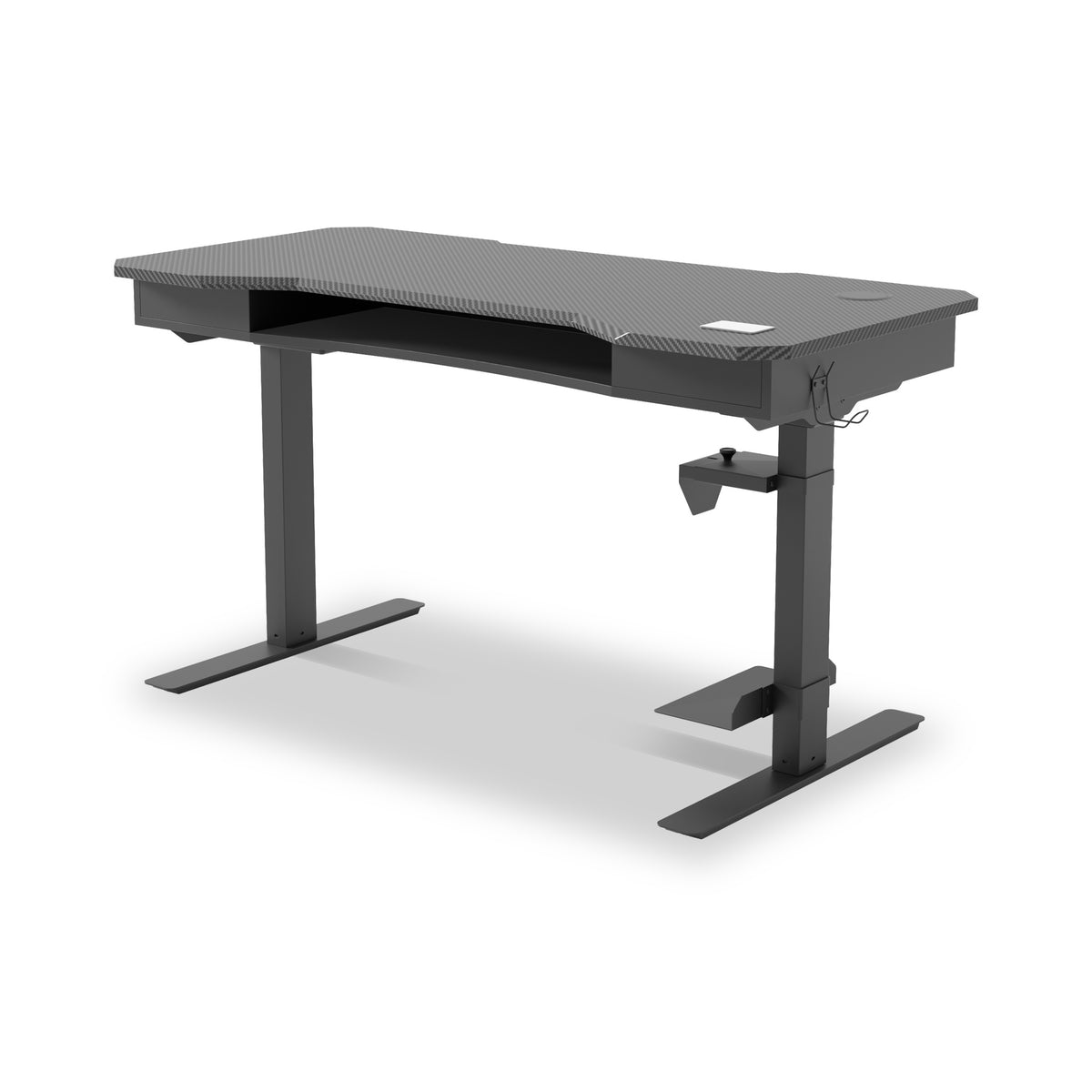 Koble Cyclone Smart Electric Height Adjustable Gaming Desk with Carbon Top from Roseland Furniture